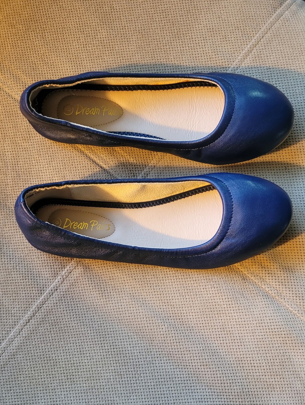 Dream Pairs Ballet Flats In Navy  8   Never Worn